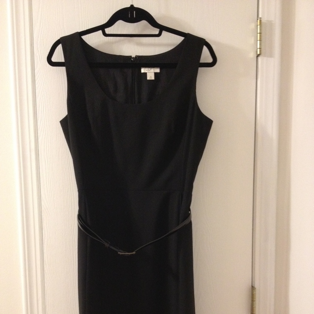 ANN TAYLOR LOFT Little Black Dress with Belt